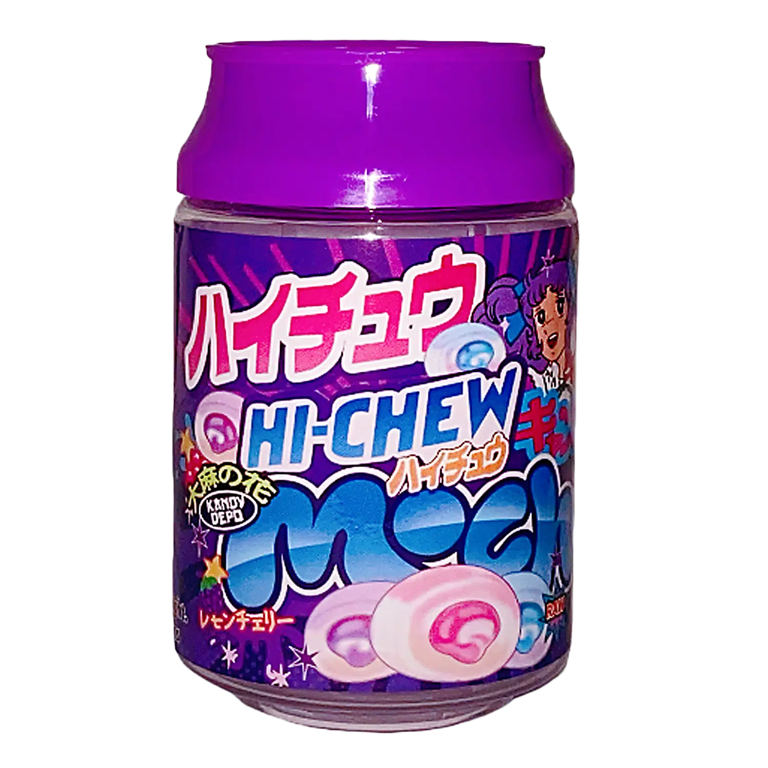 3.5g Plastic Soda Can Jar - (12 Count) Hi-Chew CJ-35-008