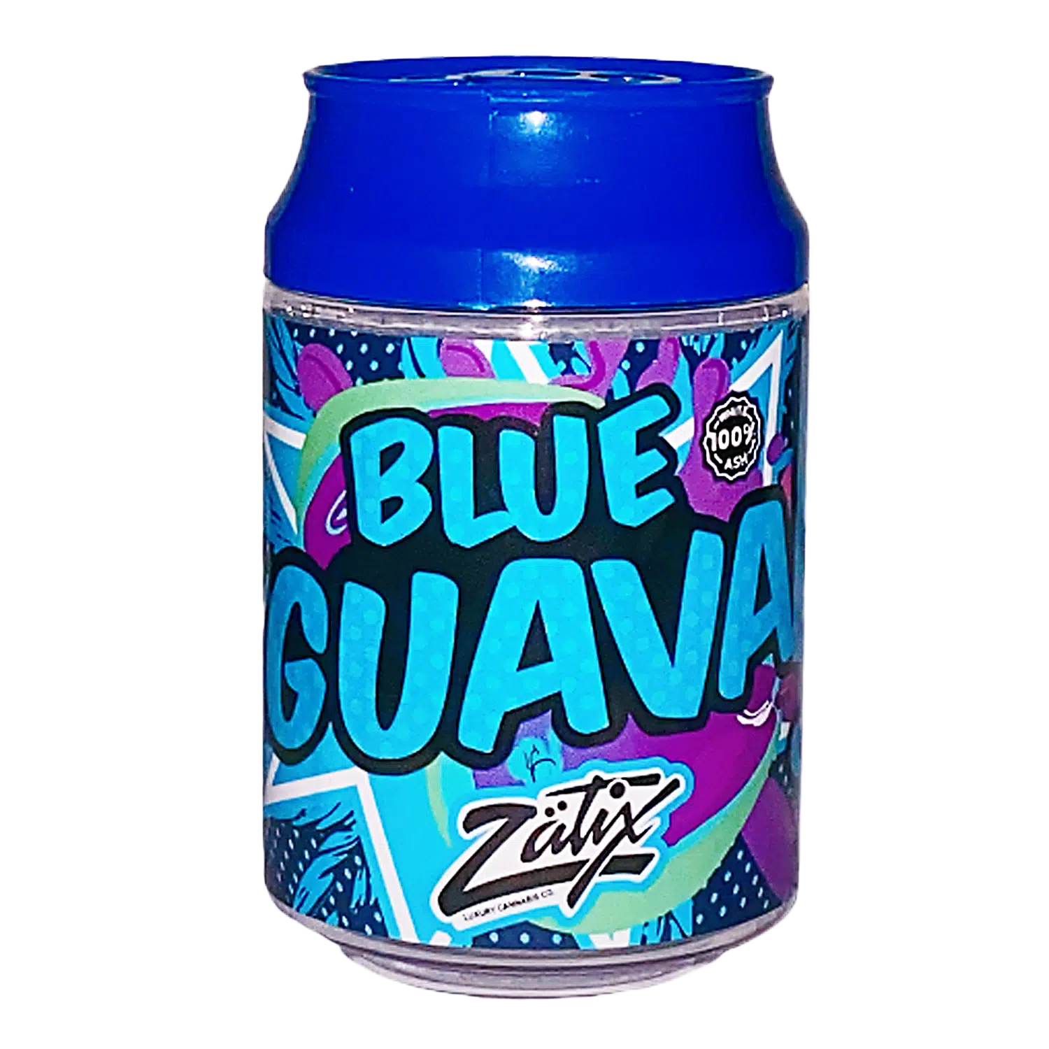 3.5g Plastic Soda Can Jar - (12 Count) Blue Guava CJ-35-015