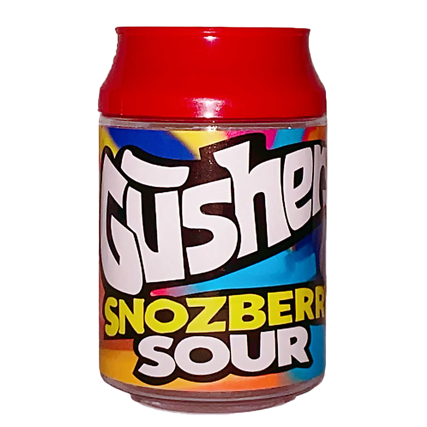 3.5g Plastic Soda Can Jar - (12 Count) Gushers Snozberry Sour CJ-35-018