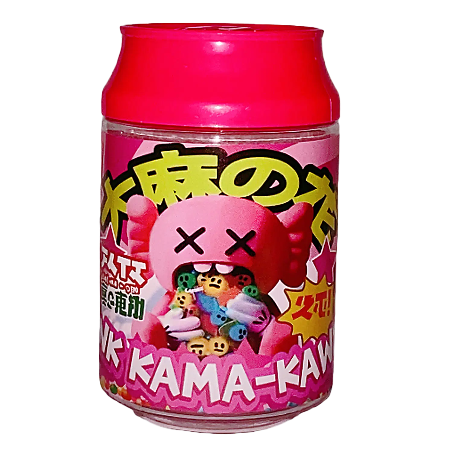 3.5g Plastic Soda Can Jar - (12 Count) Pink Kama-Kaw CJ-35-020