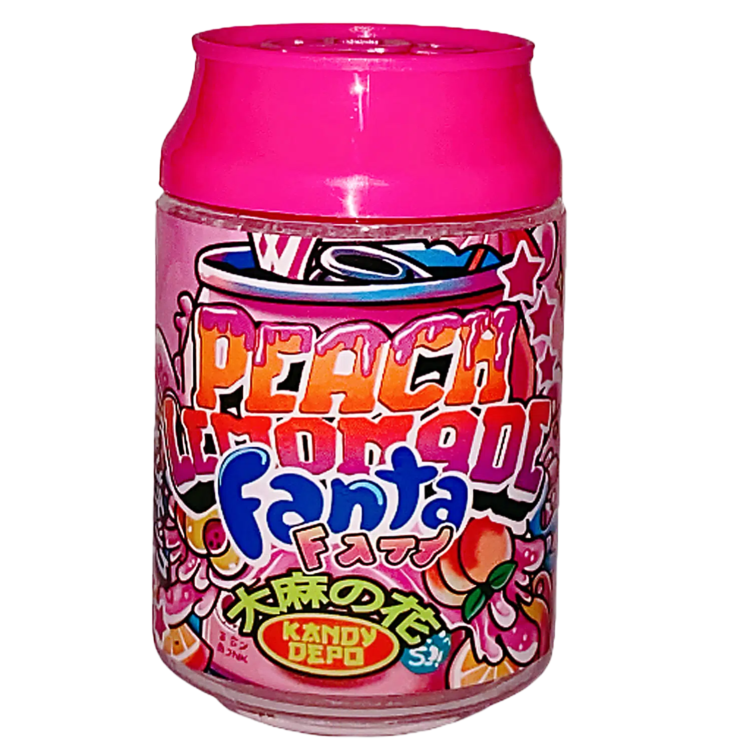3.5g Plastic Soda Can Jar - (12 Count) Peach Lemonade Fanta CJ-35-026