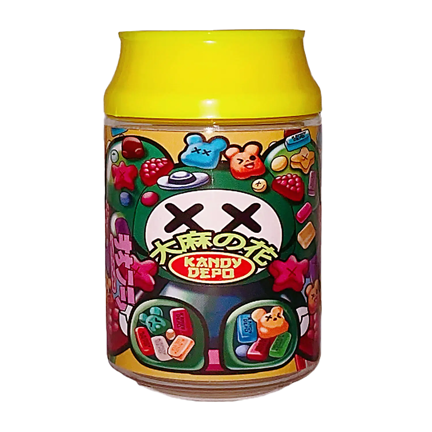 3.5g Plastic Soda Can Jar - (12 Count) Kandy Depo XX Bear Candy CJ-35-030