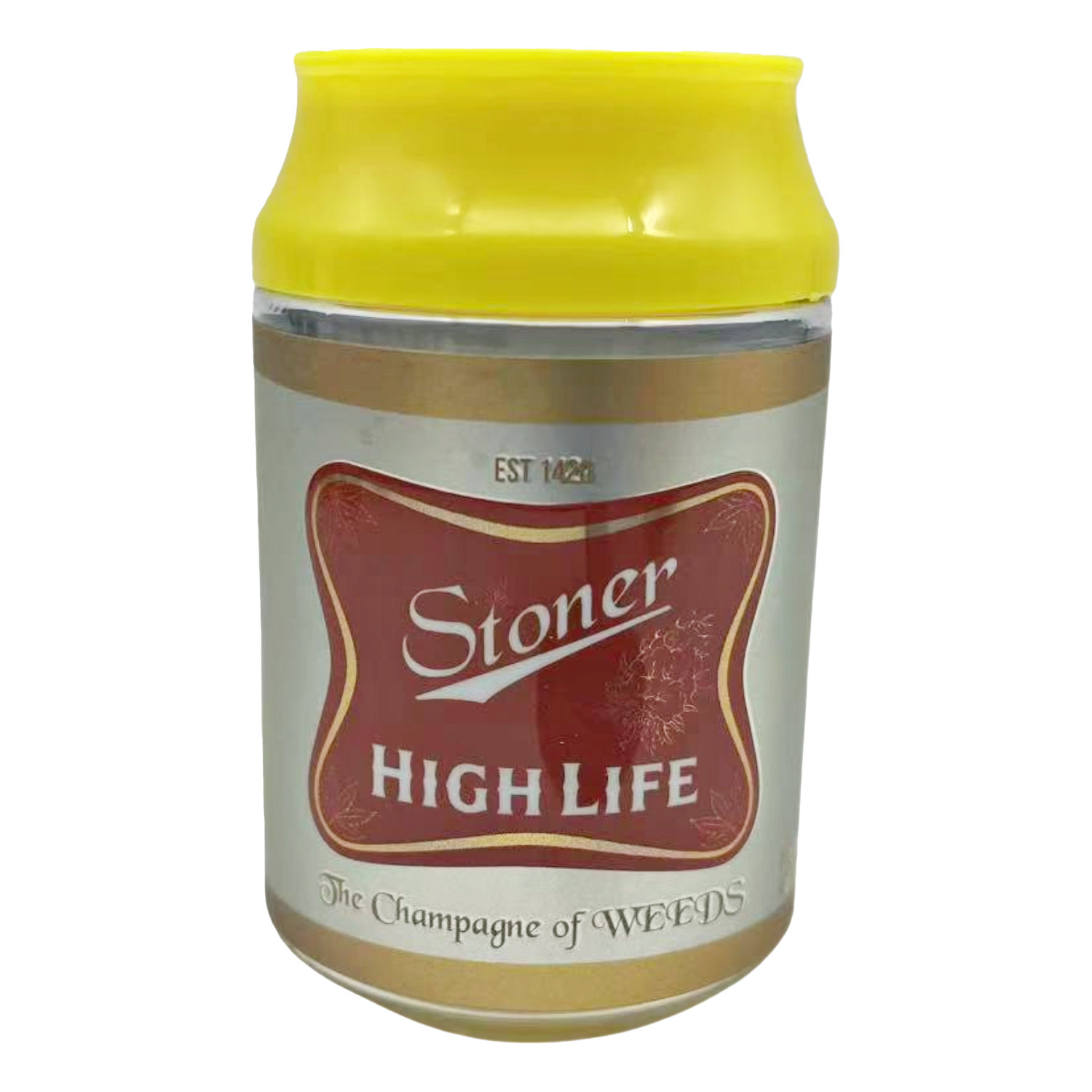 3.5g Plastic Soda Can Jar - (12 Count) Stoner High SC-016
