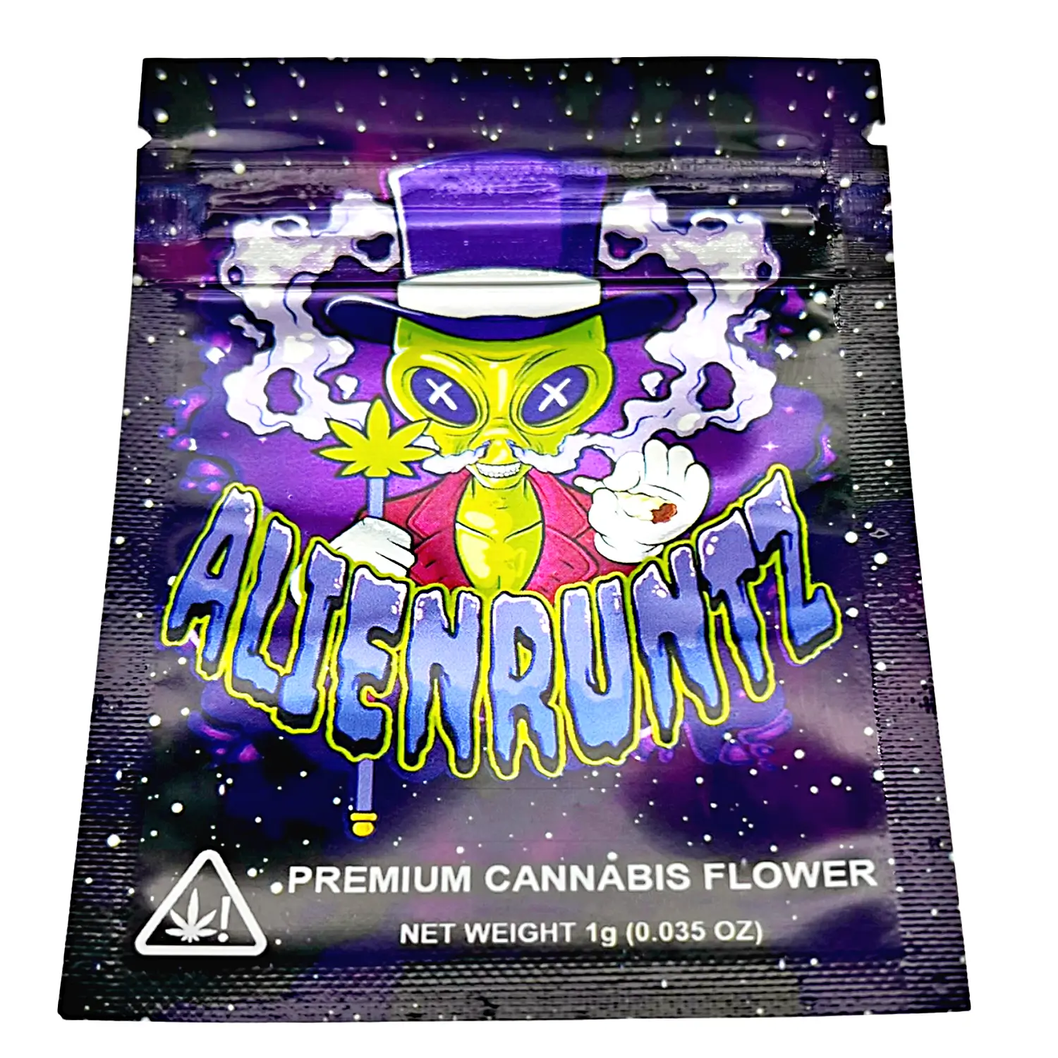1 Gram Mylar Bag – Premium Smell-Proof Flower Packaging - Alien Runtz (100 Count) CMB-1G-008