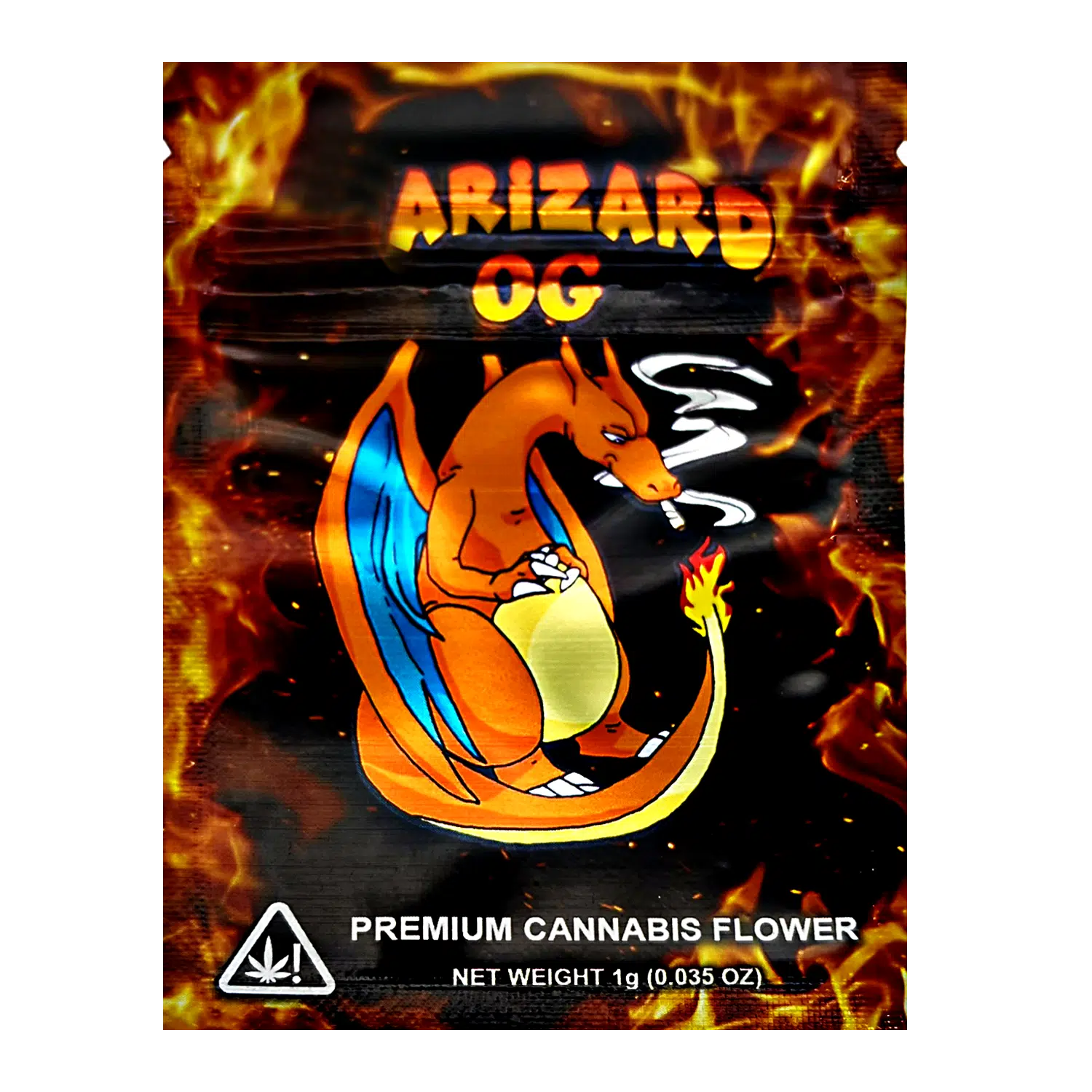 1 Gram Mylar Bag – Premium Smell-Proof Flower Packaging - Arizard OG (100 Count) CMB-1G-024