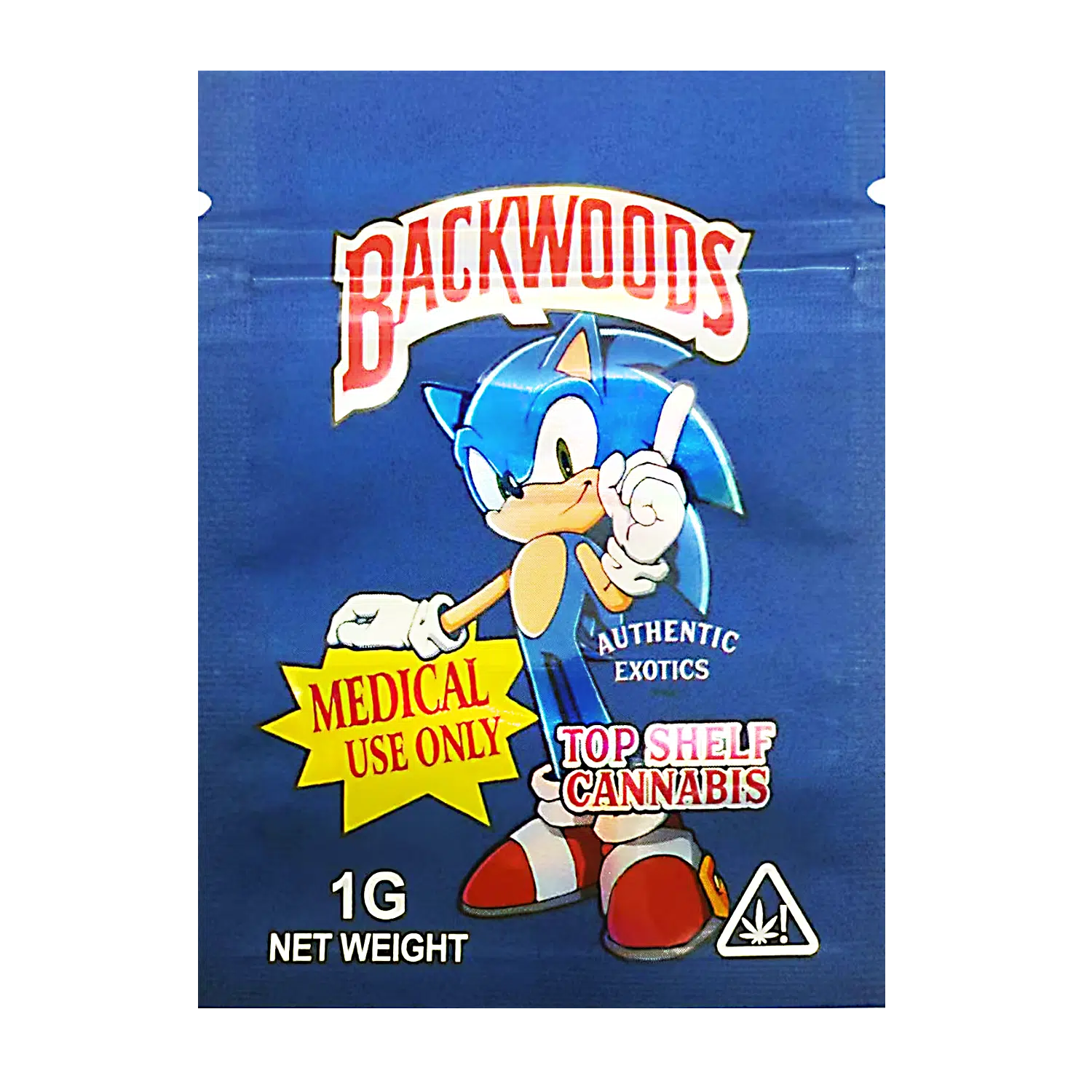 1 Gram Mylar Bag – Premium Smell-Proof Flower Packaging - Backwoods Sonic (100 Count) CMB-1G-125