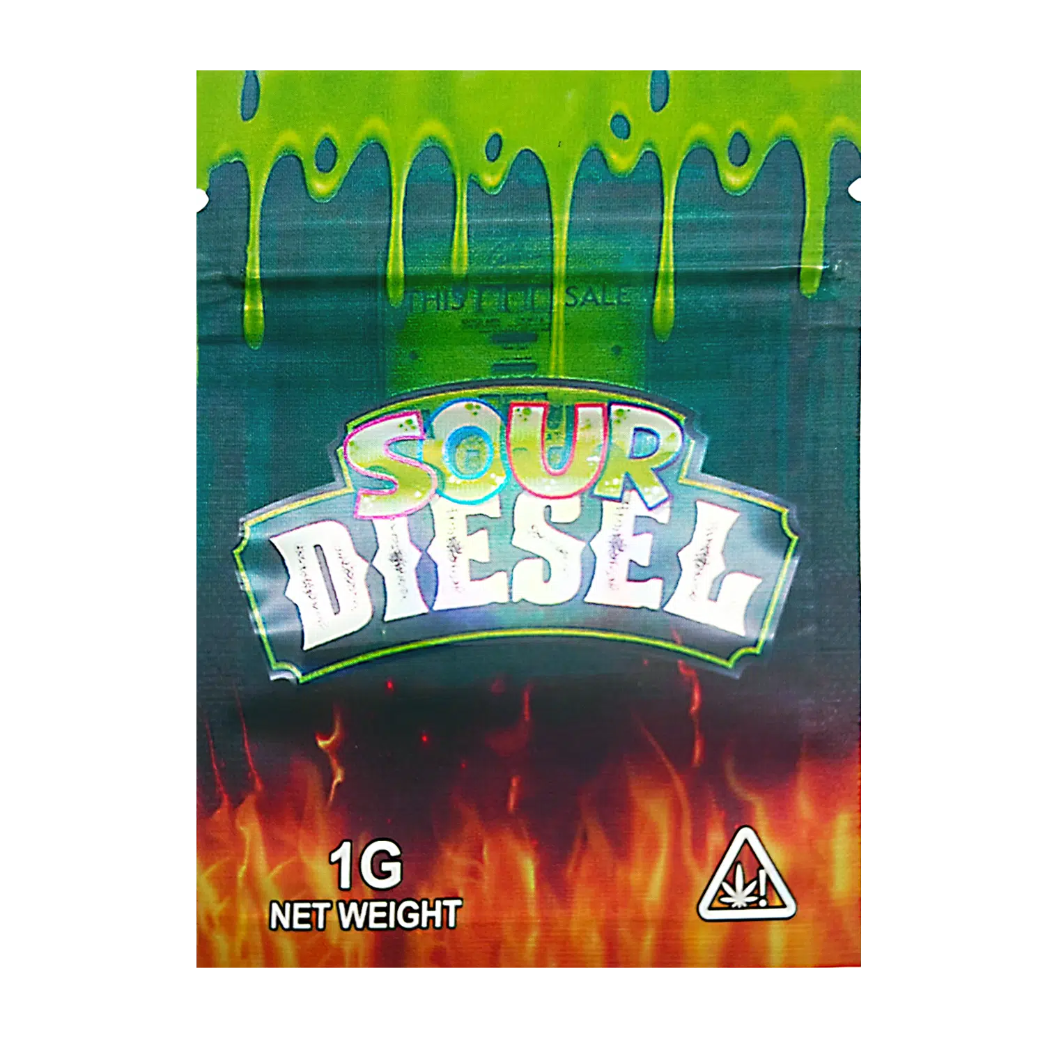 1 Gram Mylar Bag – Premium Smell-Proof Flower Packaging - Sour Diesel (100 Count) CMB-1G-126
