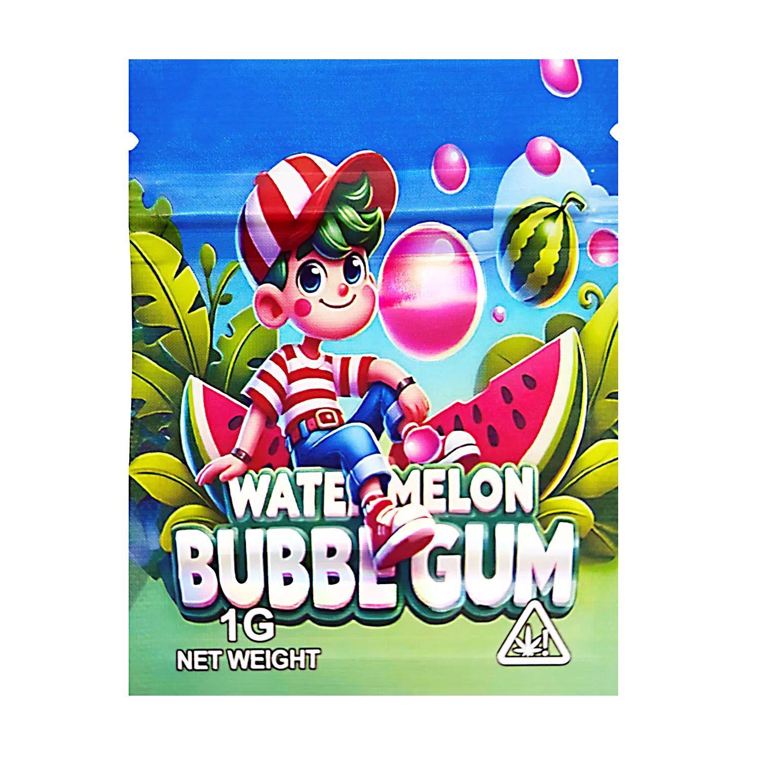 1 Gram Mylar Bag – Premium Smell-Proof Flower Packaging - Watermelon Bubblegum (100 Count) CMB-1G-131