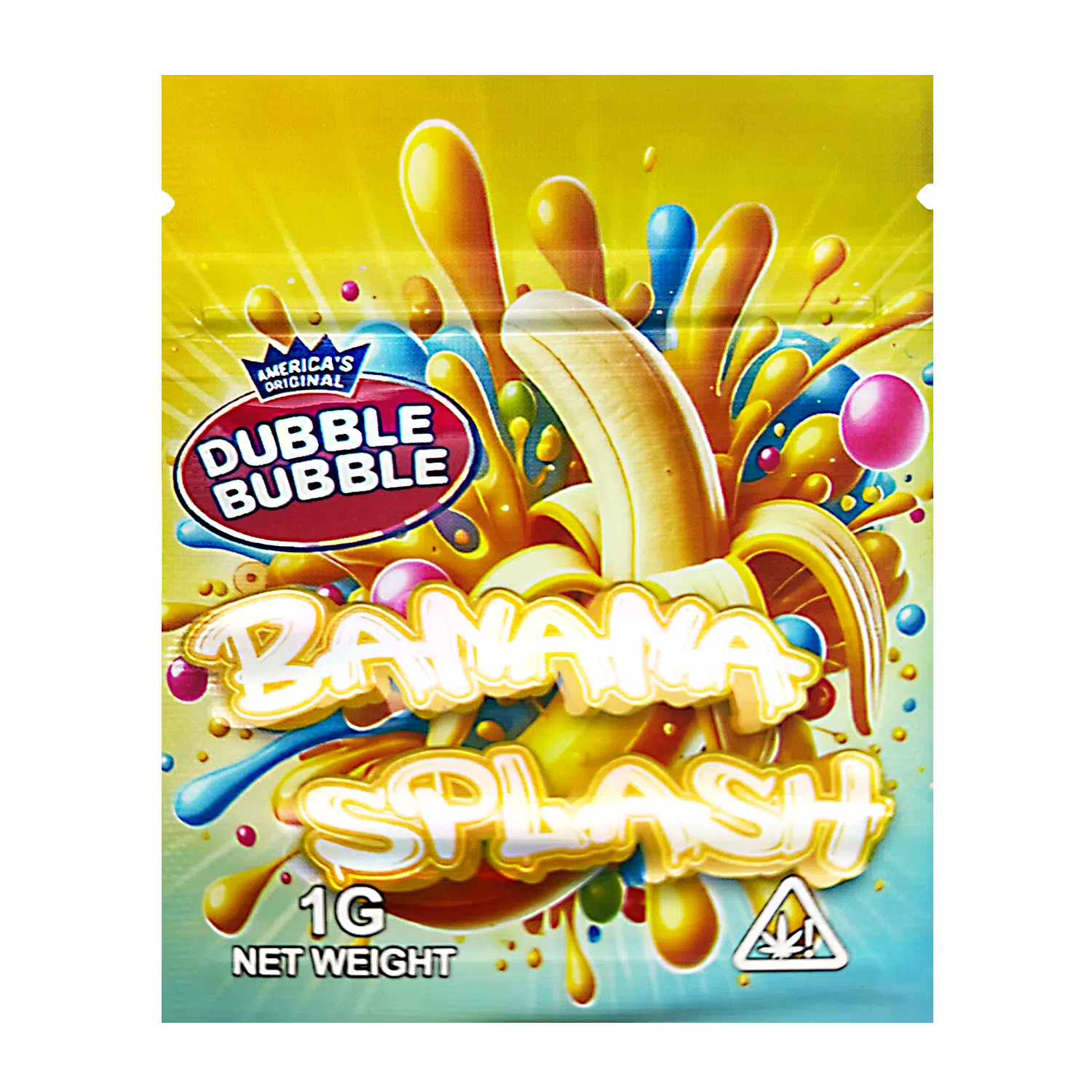 1 Gram Mylar Bag – Premium Smell-Proof Flower Packaging - Banana Splash (100 Count) CMB-1G-133