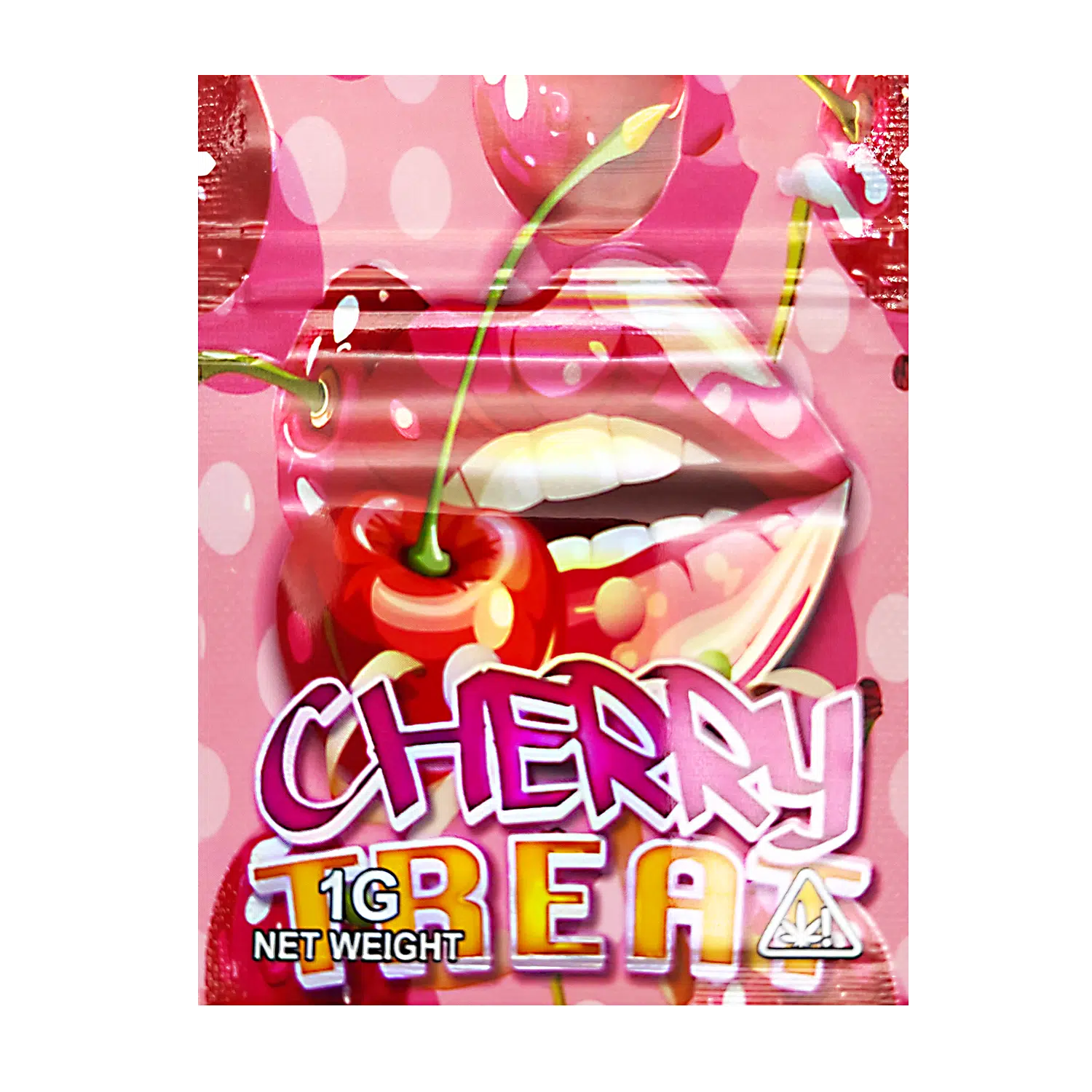 1 Gram Mylar Bag – Premium Smell-Proof Flower Packaging - Cherry Treat (100 Count) CMB-1G-146