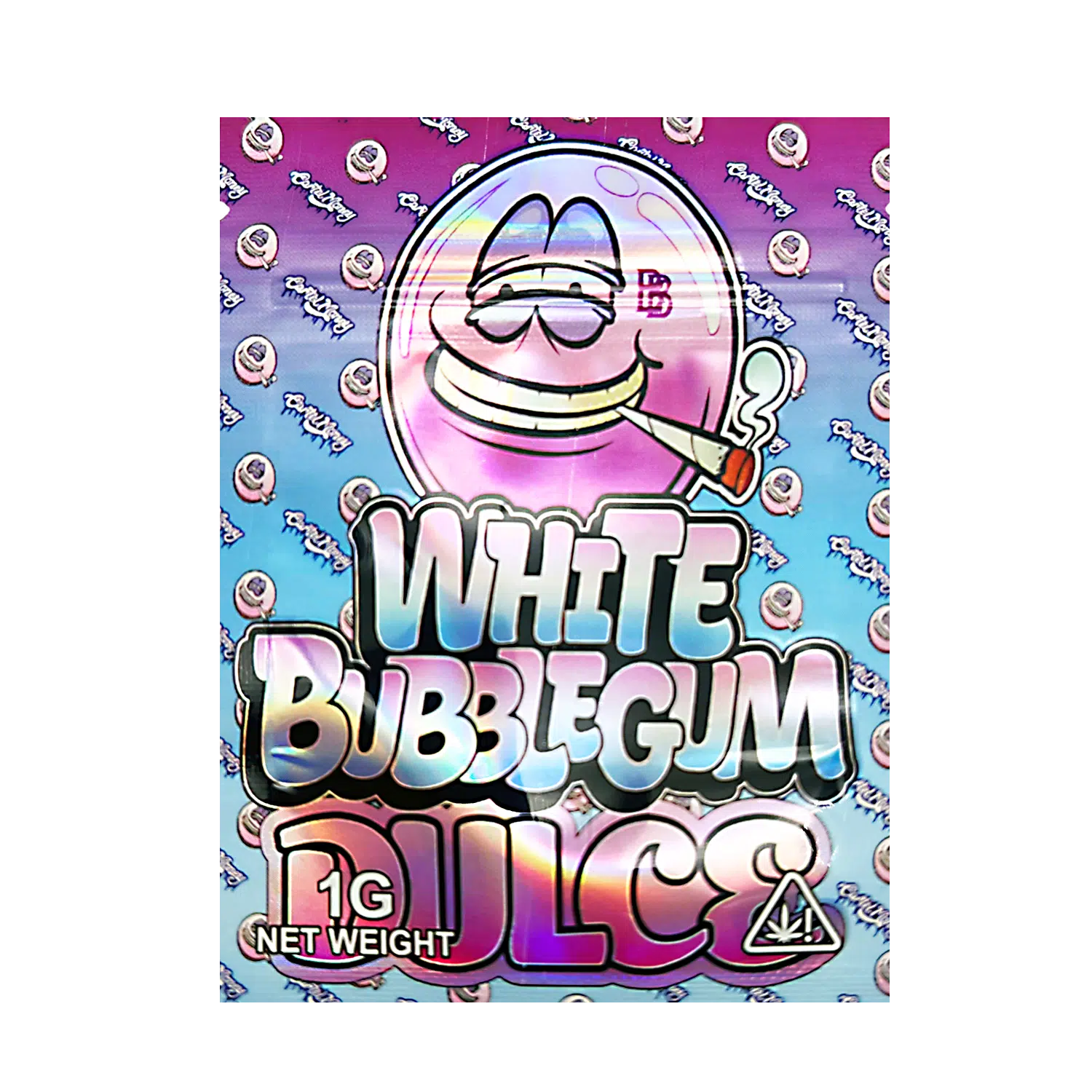 1 Gram Mylar Bag – Premium Smell-Proof Flower Packaging - White Bubblegum Dulce (100 Count) CMB-1G-175