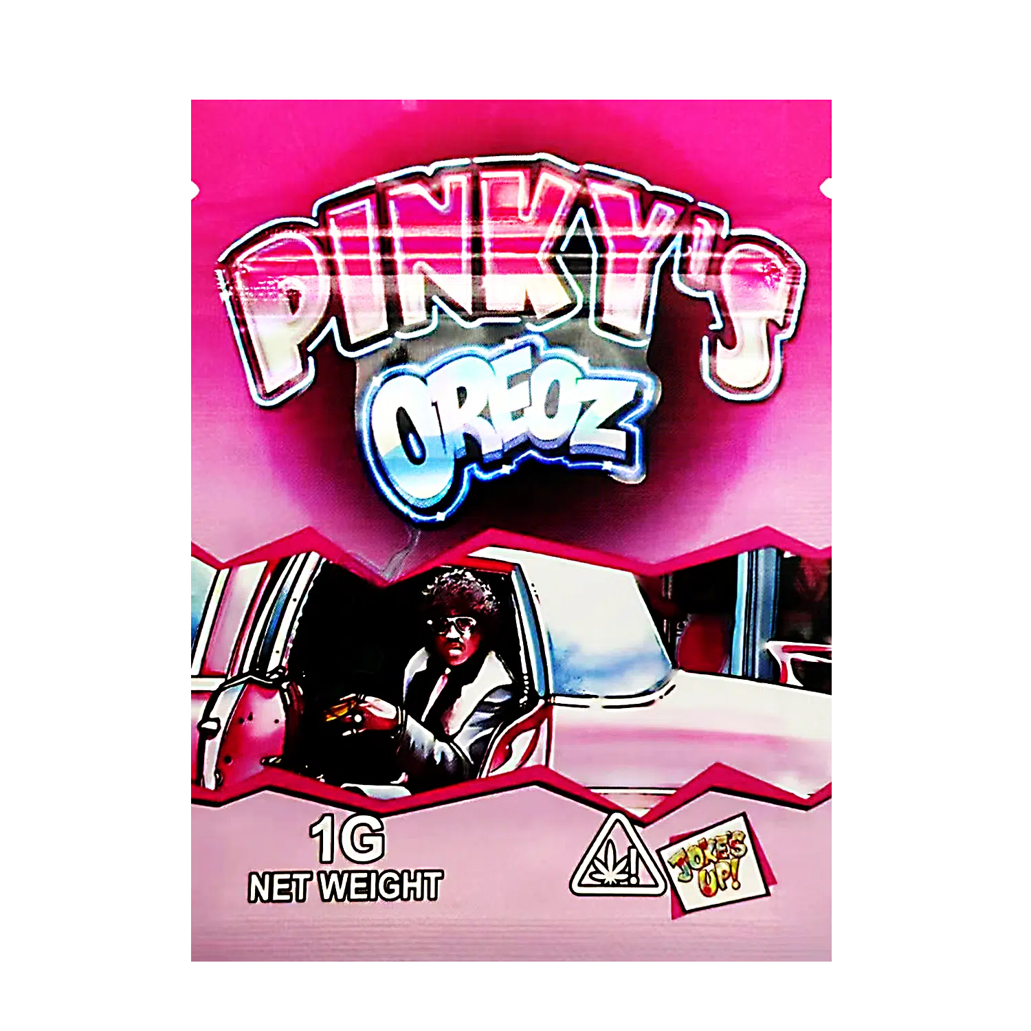 1 Gram Mylar Bag – Premium Smell-Proof Flower Packaging - Pinky's Oreoz (100 Count) CMB-1G-179