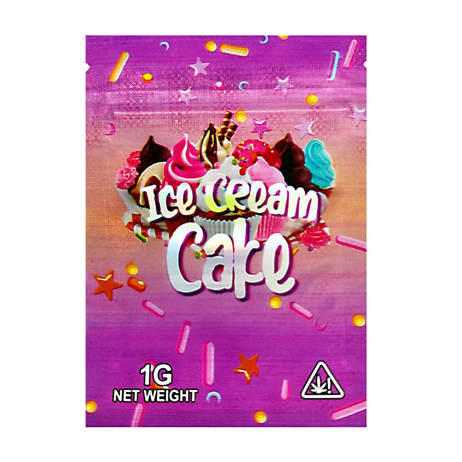 1 Gram Mylar Bag – Premium Smell-Proof Flower Packaging - Ice Cream Cake (100 Count) CMB-1G-192