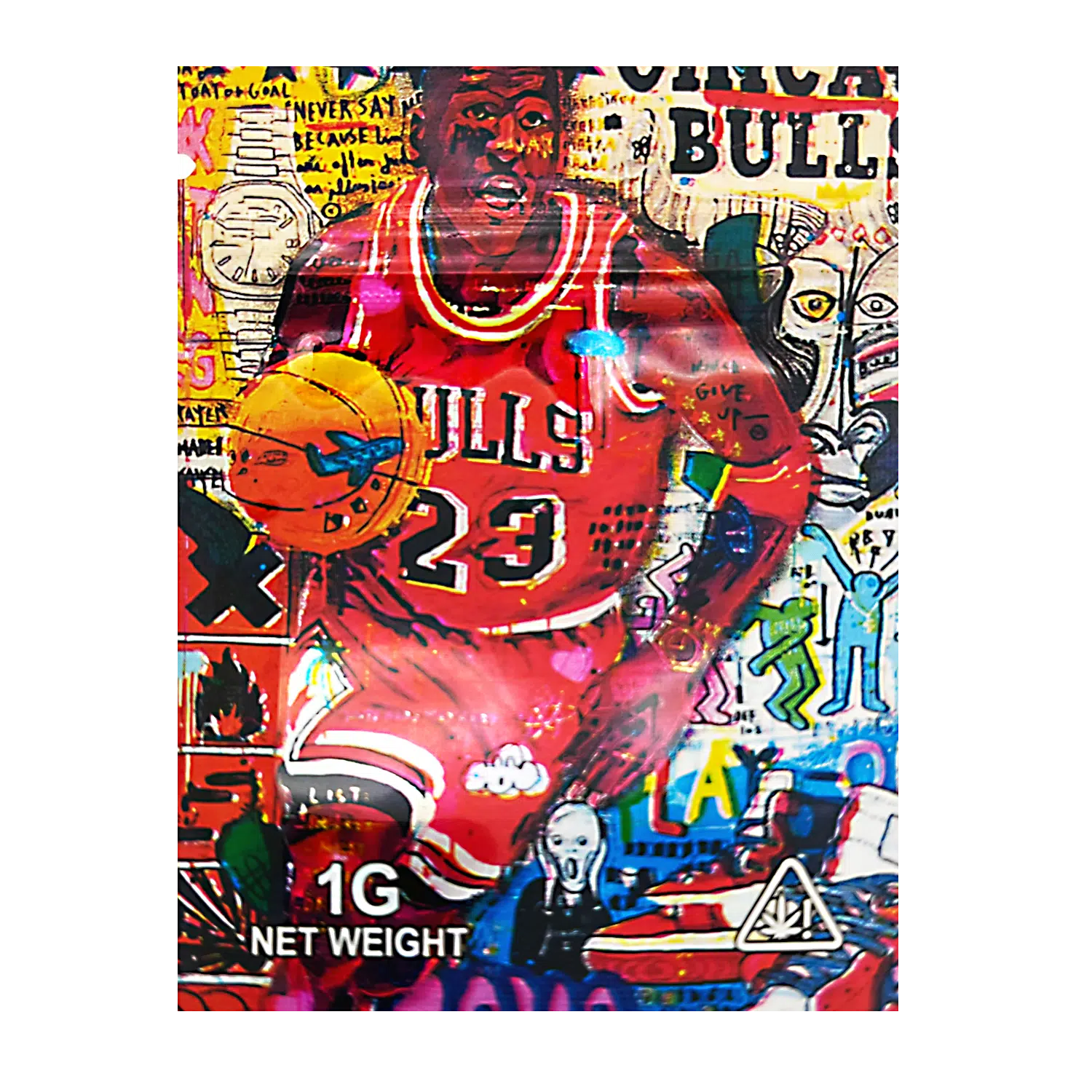 1 Gram Mylar Bag – Premium Smell-Proof Flower Packaging - Bulls 23 (100 Count) CMB-1G-201