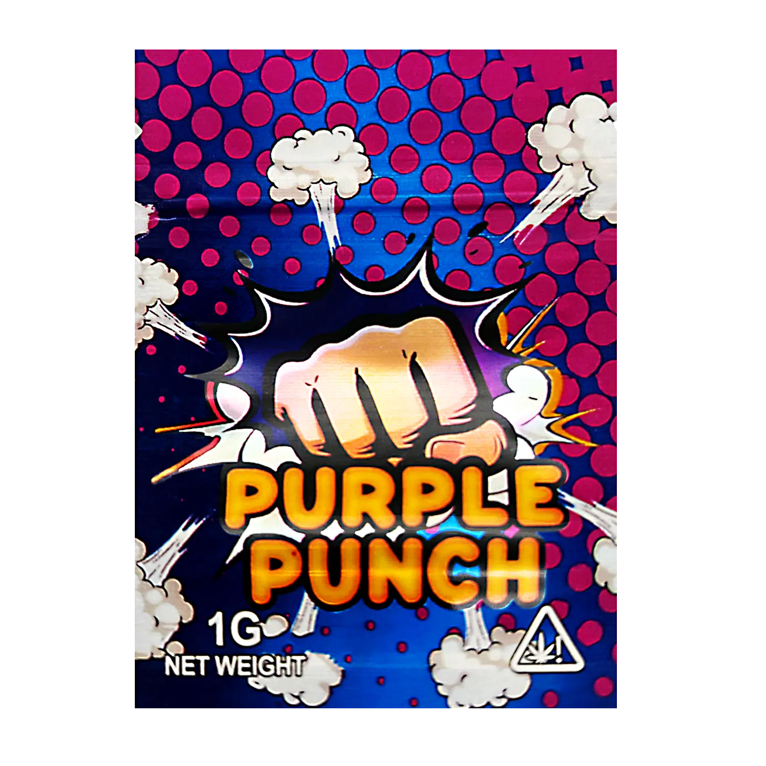1 Gram Mylar Bag – Premium Smell-Proof Flower Packaging - Purple Punch (100 Count) CMB-1G-202