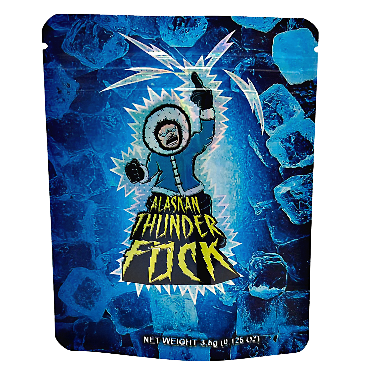 3.5 Gram Mylar Bag – Premium Smell-Proof Flower Packaging - Alaska Thunder Fuck (50 Count) CMB-35G-005