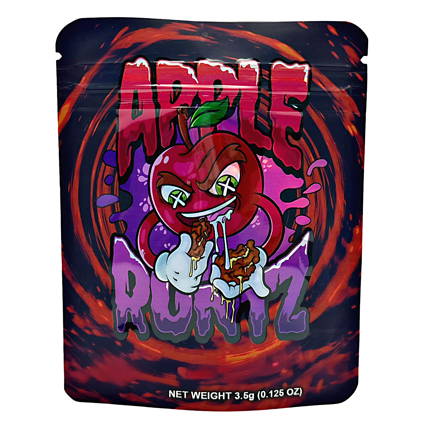 3.5 Gram Mylar Bag – Premium Smell-Proof Packaging - Apple Runtz (50 Count) CMB-35G-009