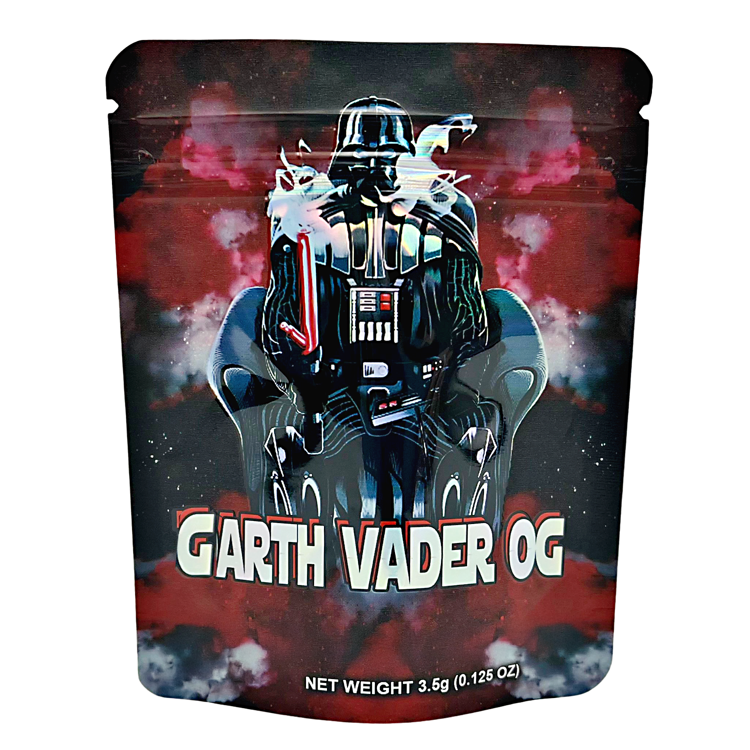 3.5 Gram Mylar Bag – Premium Smell-Proof Packaging - Darth Vader OG (50 Count) CMB-35G-030