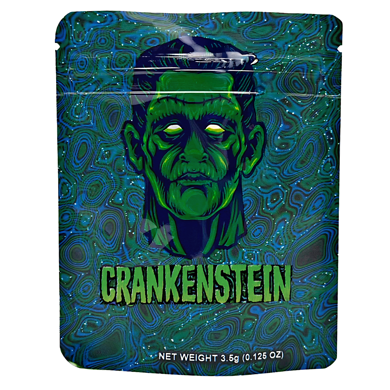 3.5 Gram Mylar Bag – Premium Smell-Proof Packaging - Crankenstein (50 Count) CMB-35G-037
