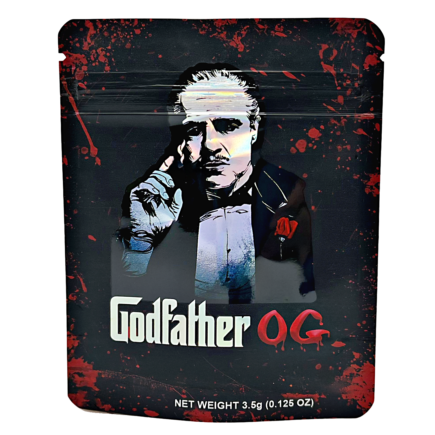 3.5 Gram Mylar Bag – Premium Smell-Proof Packaging - Godfather OG (50 Count) CMB-35G-041