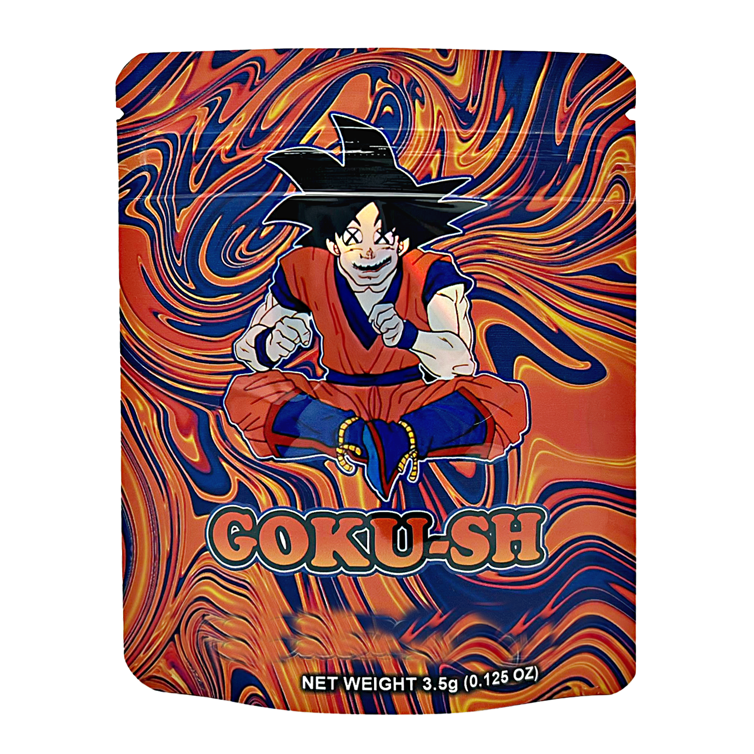 3.5 Gram Mylar Bag – Premium Smell-Proof Packaging - GOKU-SH Orange (50 Count) CMB-35G-044