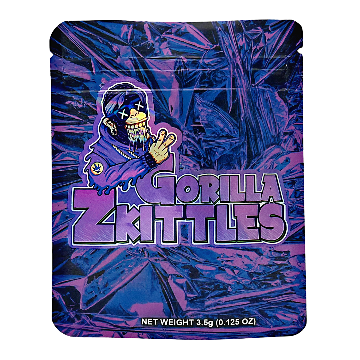 3.5 Gram Mylar Bag – Premium Smell-Proof Packaging - Gorilla Zkittles (50 Count) CMB-35G-047