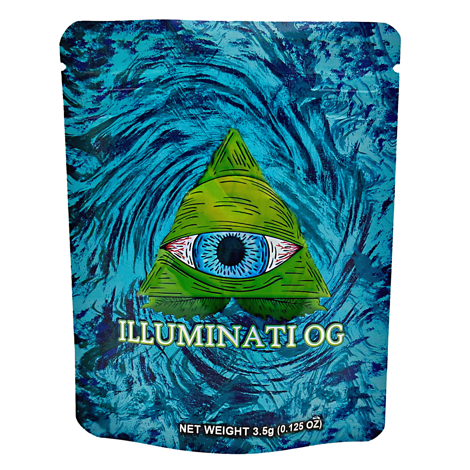 3.5 Gram Mylar Bag – Premium Smell-Proof Packaging - Illuminati OG (50 Count) CMB-35G-049