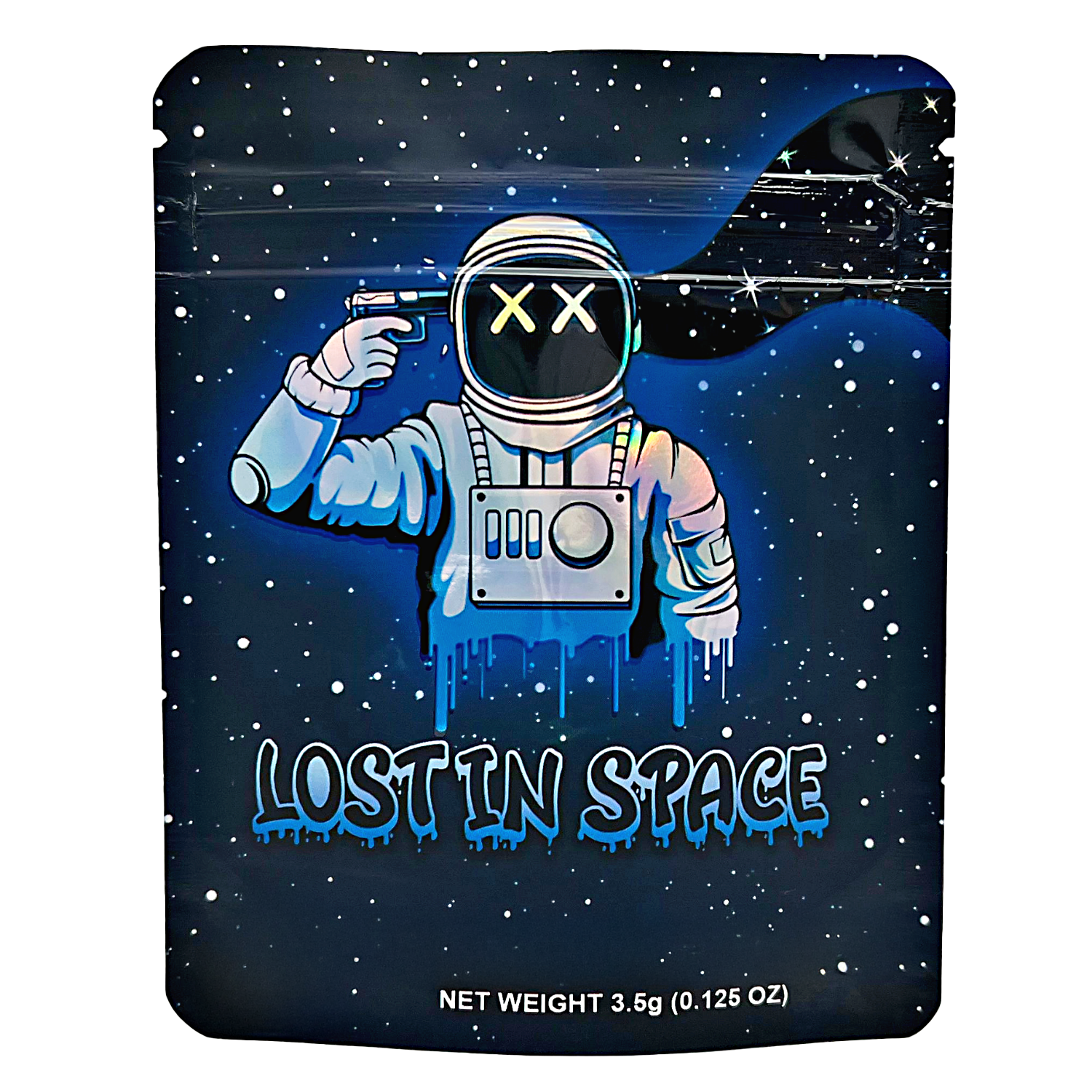 3.5 Gram Mylar Bag – Premium Smell-Proof Packaging - Lost In Space (50 Count) CMB-35G-059