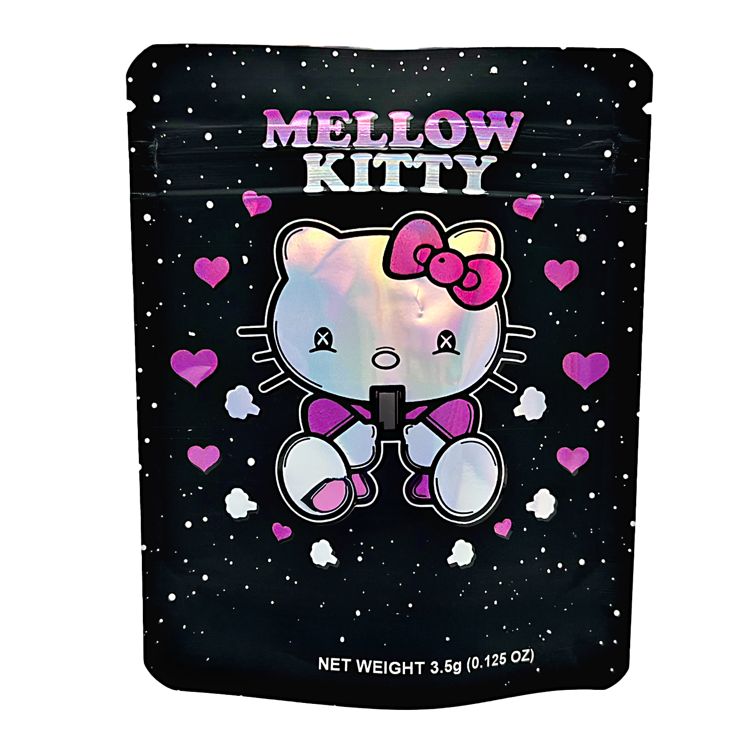 3.5 Gram Mylar Bag – Premium Smell-Proof Packaging - Mellow Kitty (50 Count) CMB-35G-062