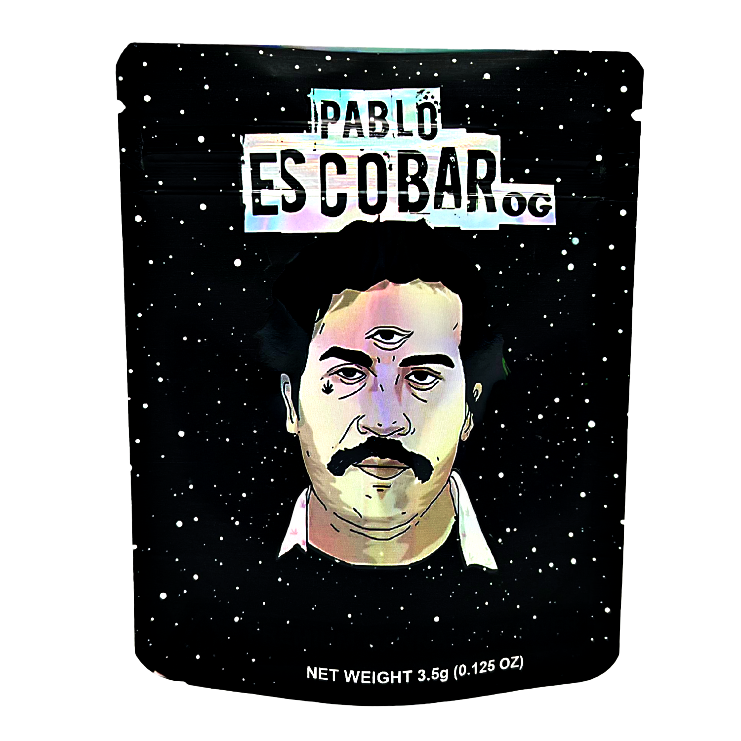 3.5 Gram Mylar Bag – Premium Smell-Proof Packaging - Pablo Escobar OG (50 Count) CMB-35G-071