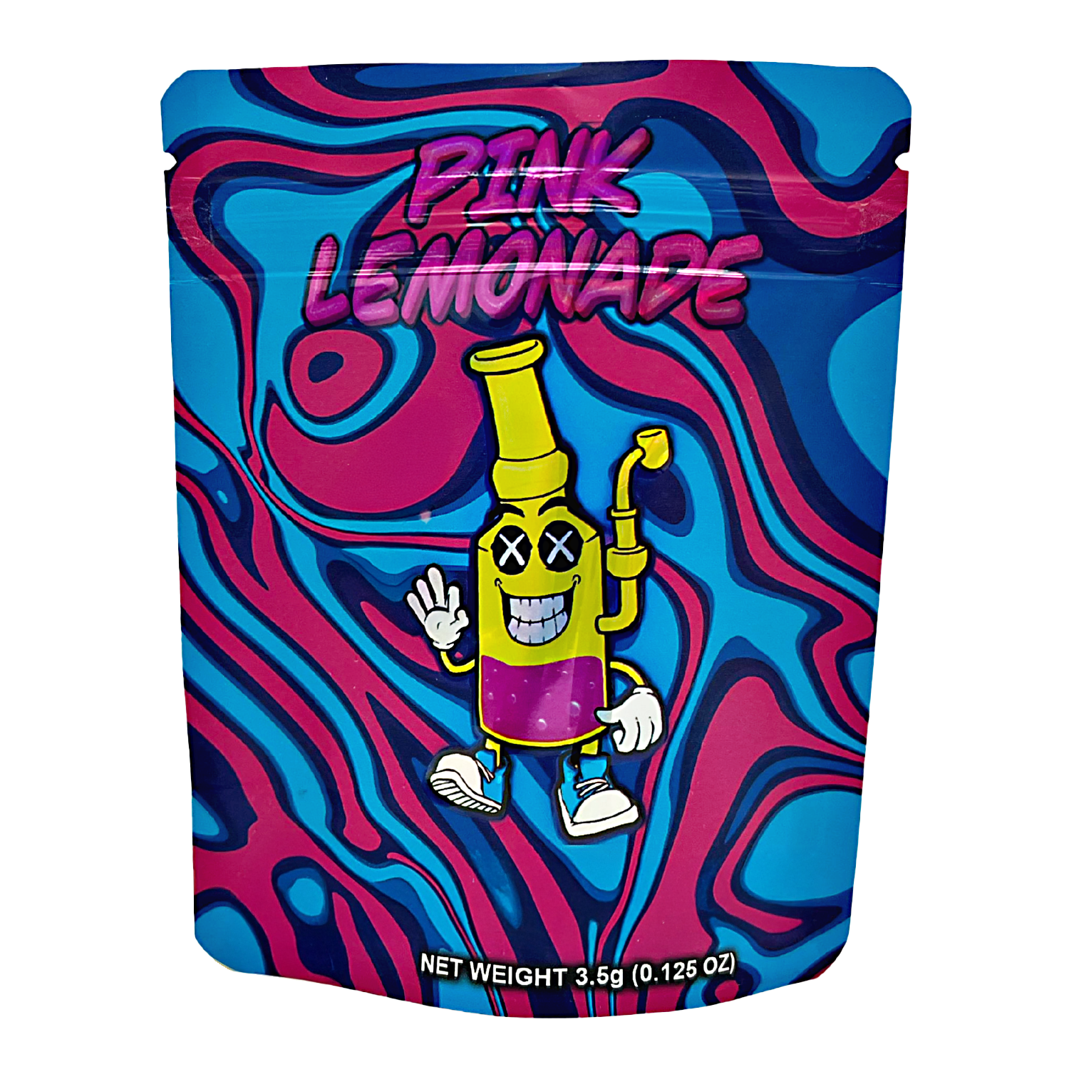 3.5 Gram Mylar Bag – Premium Smell-Proof Packaging - Pink Lemonade (50 Count) CMB-35G-077