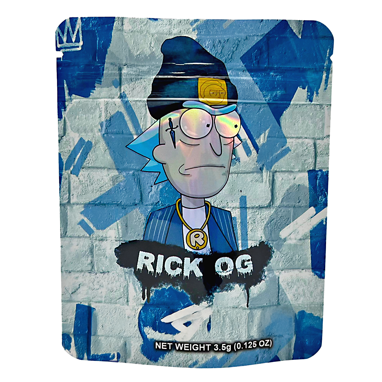 3.5 Gram Mylar Bag – Premium Smell-Proof Packaging - Rick OG (50 Count) CMB-35G-083