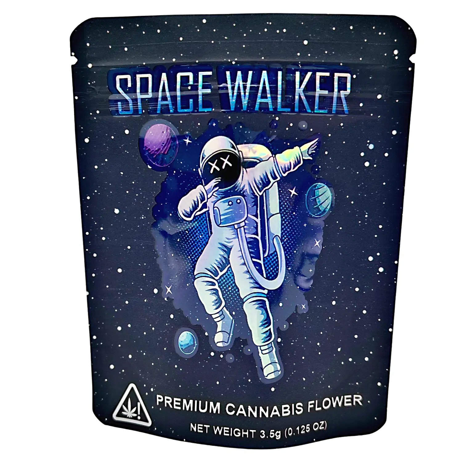3.5 Gram Mylar Bag – Premium Smell-Proof Flower Packaging - Space Walker (50 Count) CMB-35G-094
