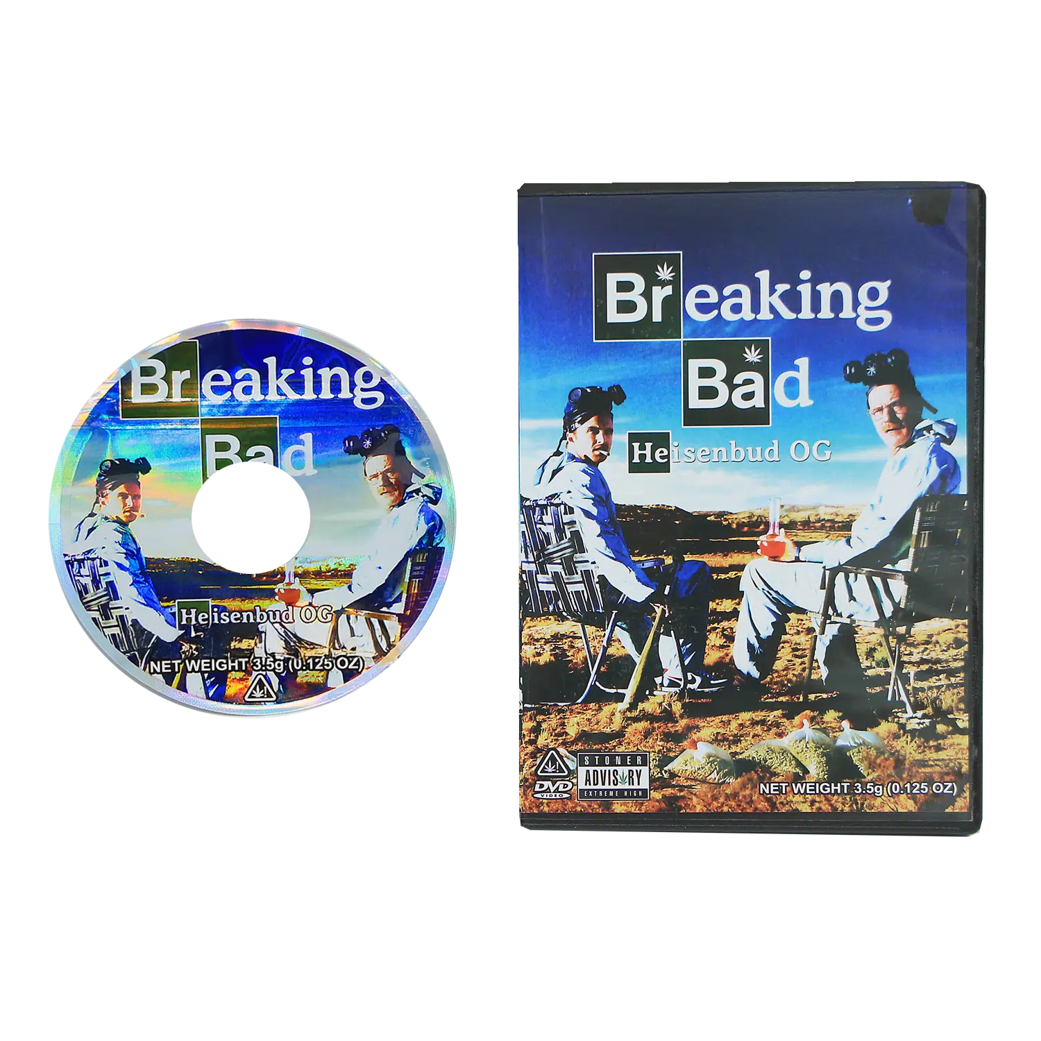(5-Pack) 3.5 Gram Mylar Bag – Premium Mylar Bag + DVD Case Set - DVD-MB-007 - Image 2
