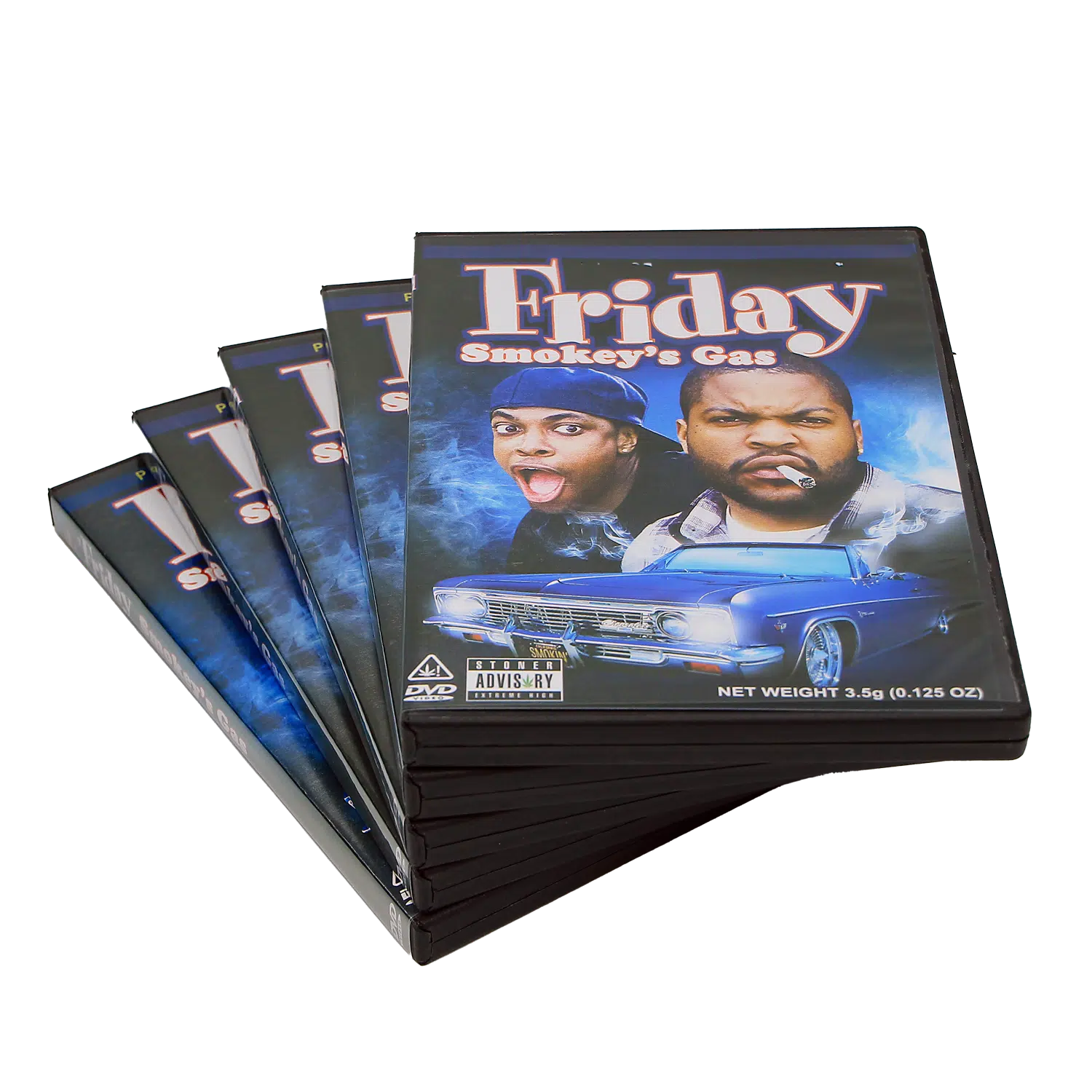 (5-Pack) 3.5 Gram Mylar Bag – Premium Mylar Bag + DVD Case Set - DVD-MB-014