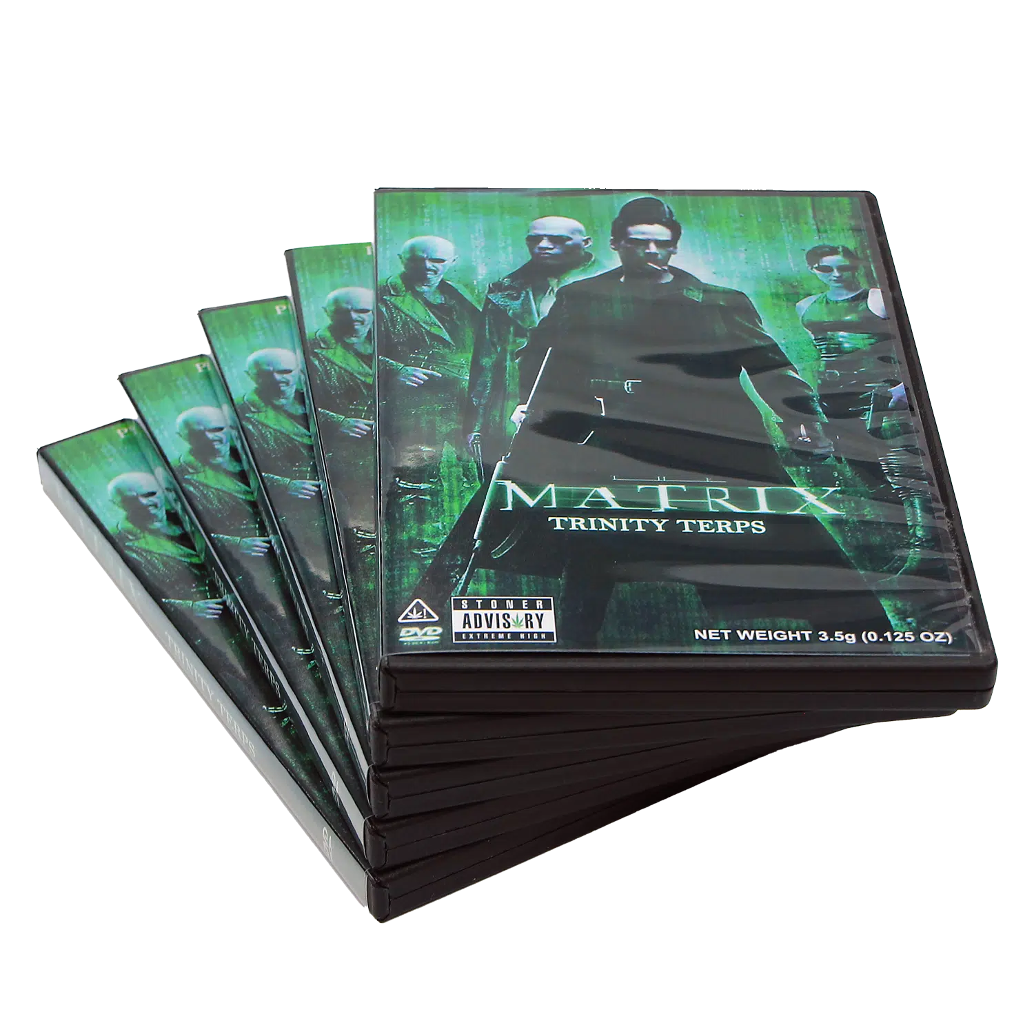 (5-Pack) 3.5 Gram Mylar Bag – Premium Mylar Bag + DVD Case Set - DVD-MB-024