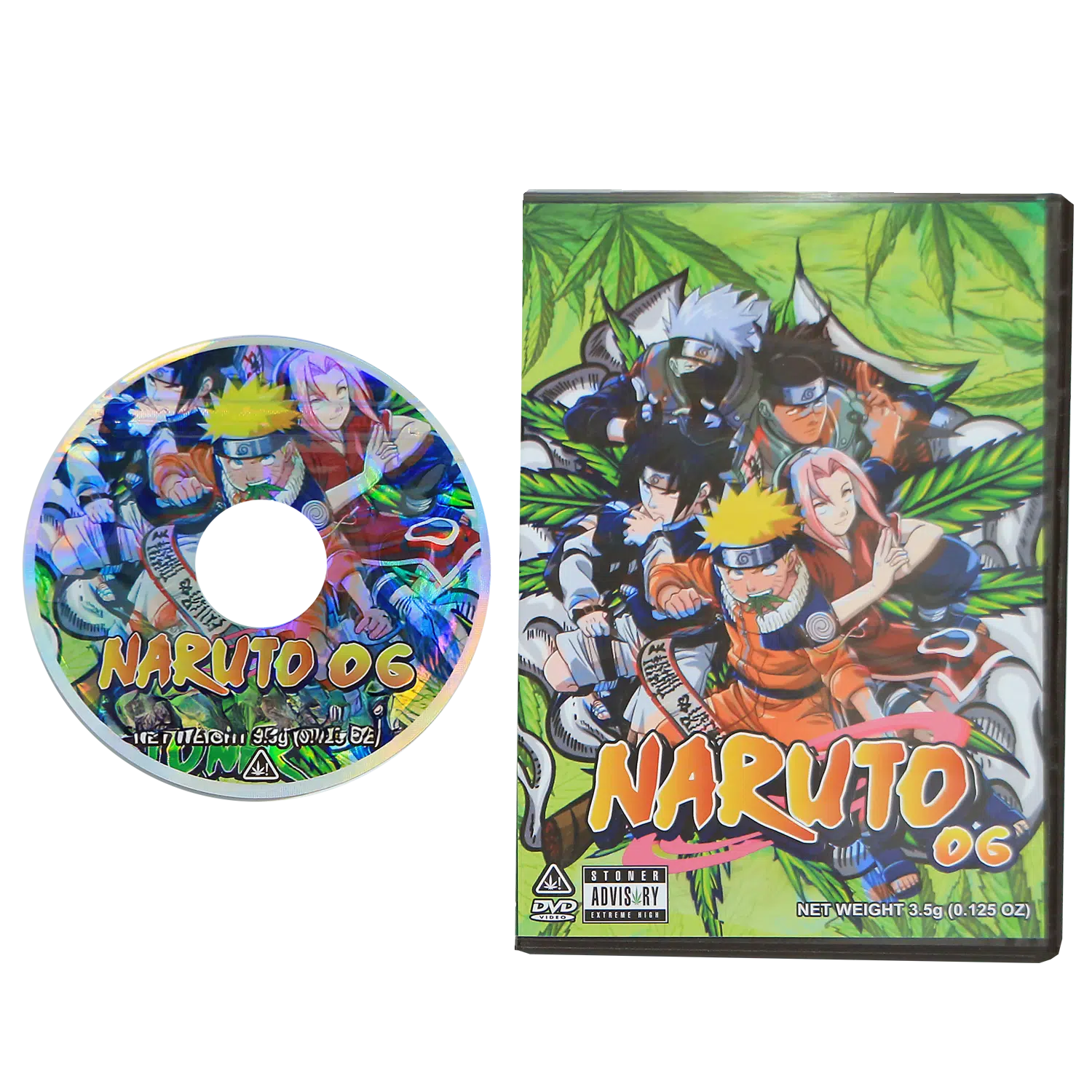 (5-Pack) 3.5 Gram Mylar Bag – Premium Mylar Bag + DVD Case Set - DVD-MB-026 - Image 2
