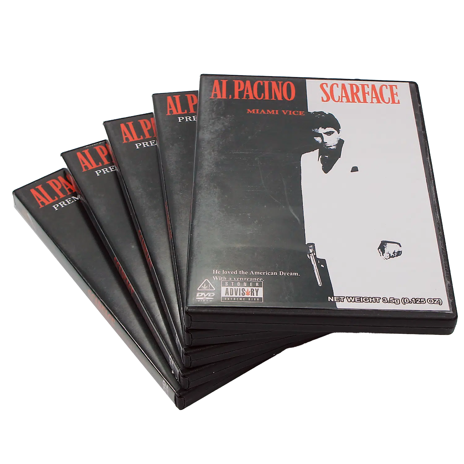 (5-Pack) 3.5 Gram Mylar Bag – Premium Mylar Bag + DVD Case Set - DVD-MB-033