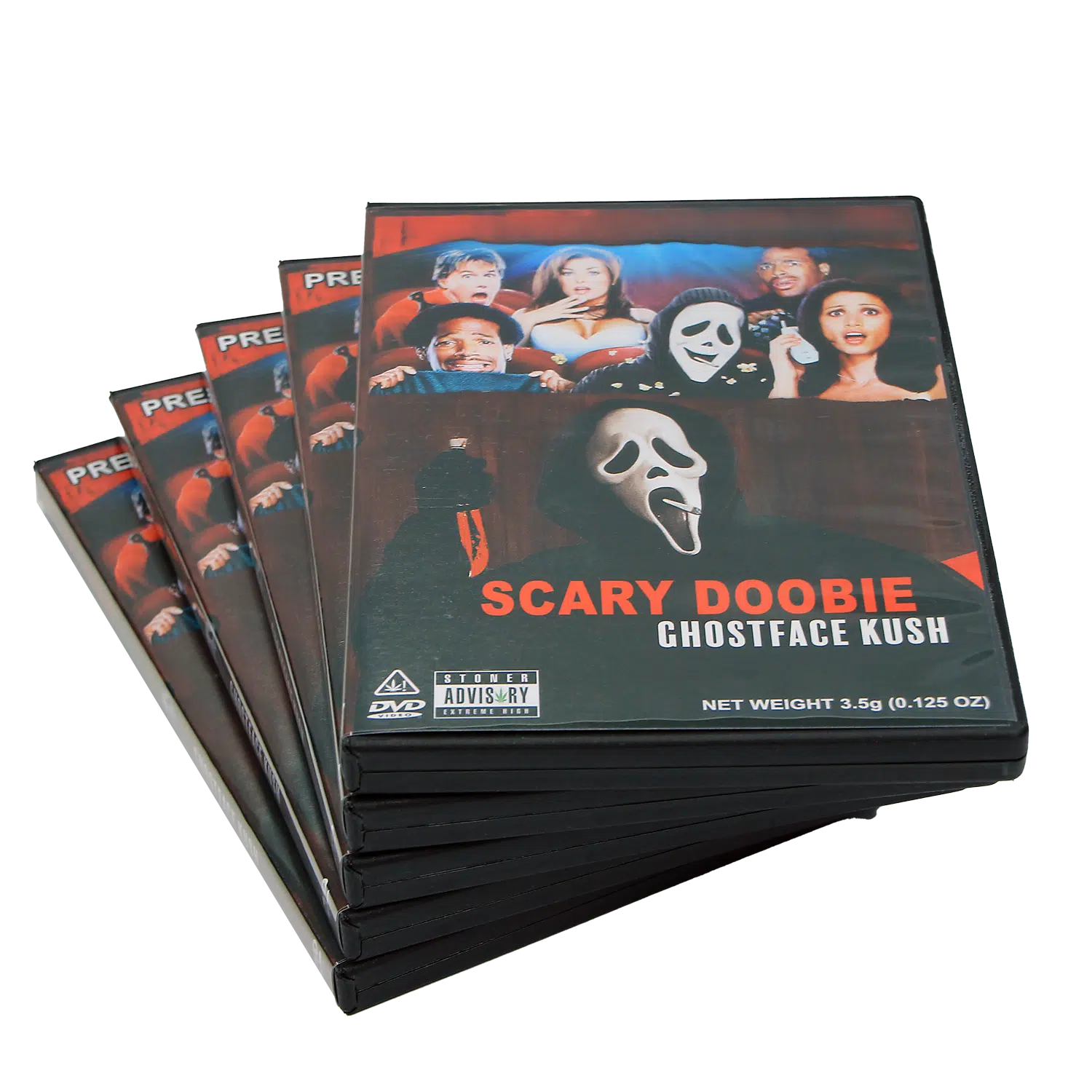 (5-Pack) 3.5 Gram Mylar Bag – Premium Mylar Bag + DVD Case Set - DVD-MB-034