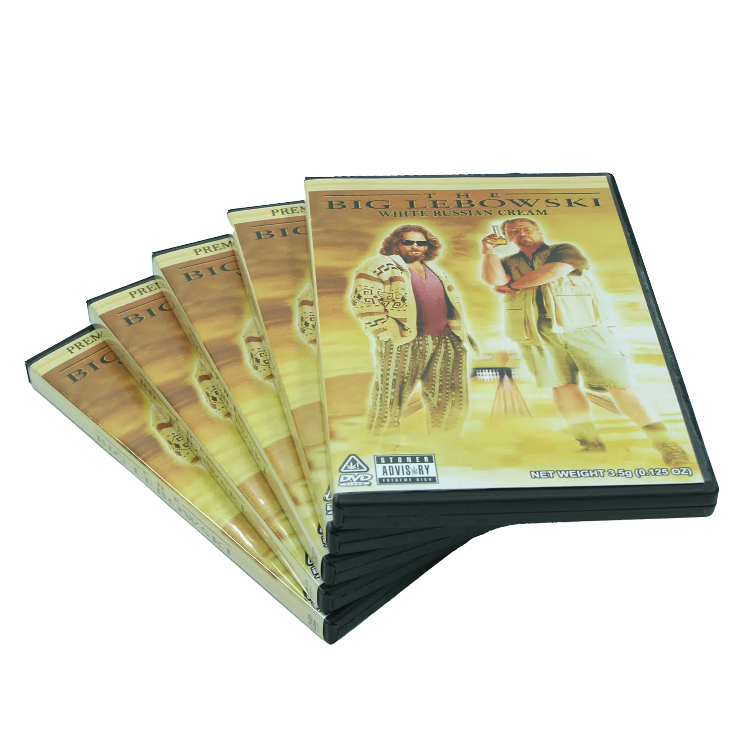 (5-Pack) 3.5 Gram Mylar Bag – Premium Mylar Bag + DVD Case Set - DVD-MB-041