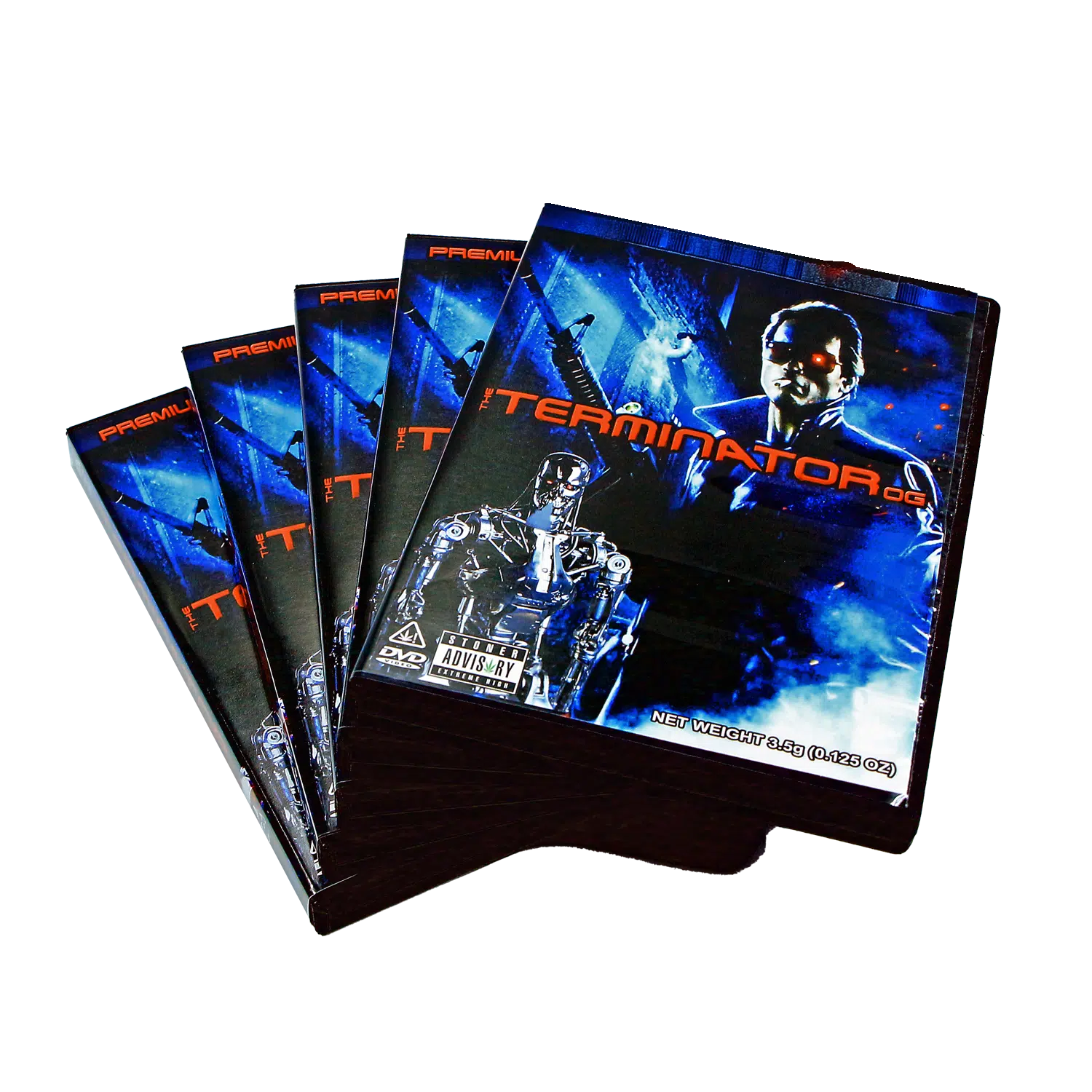 (5-Pack) 3.5 Gram Mylar Bag – Premium Mylar Bag + DVD Case Set - DVD-MB-046