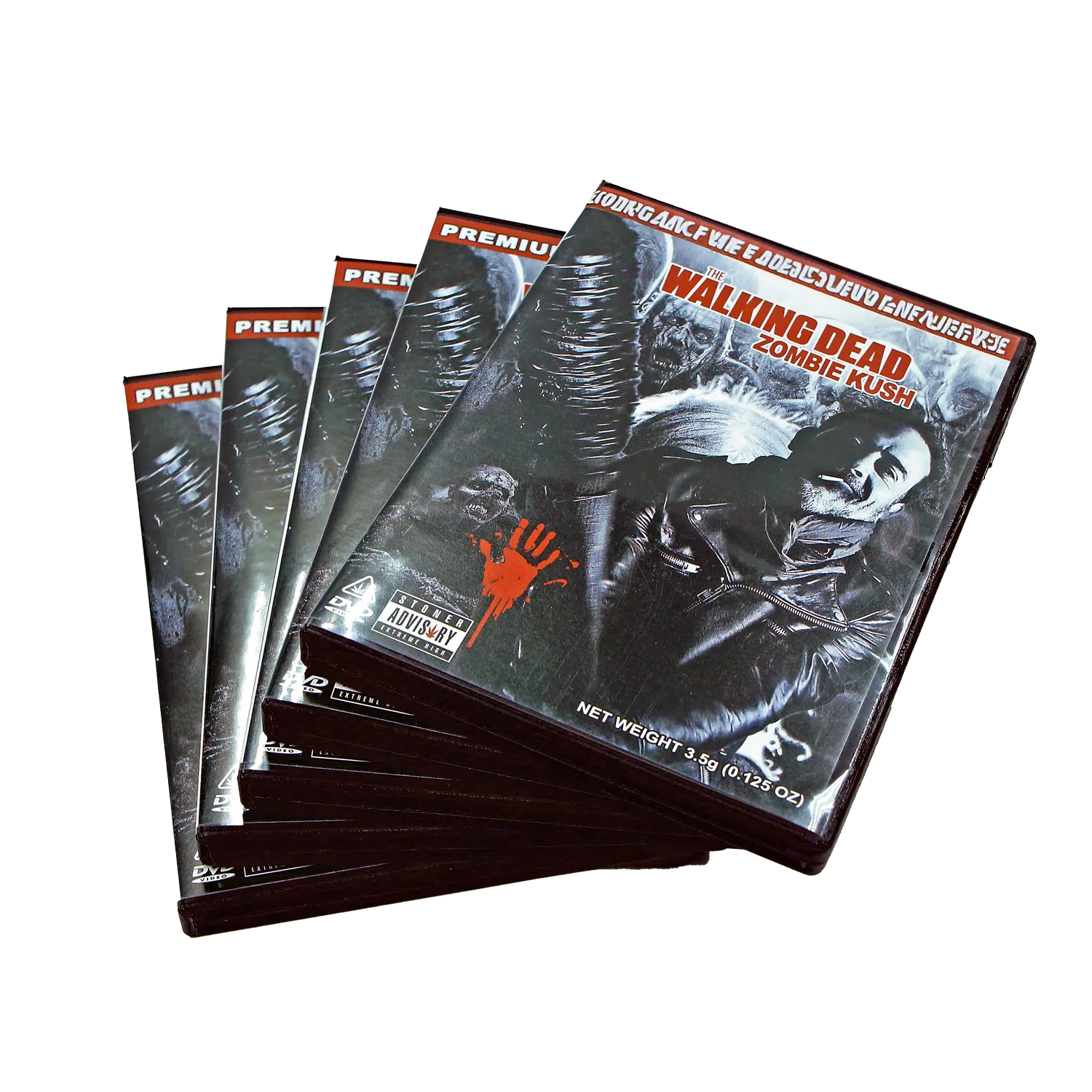(5-Pack) 3.5 Gram Mylar Bag – Premium Mylar Bag + DVD Case Set - DVD-MB-047