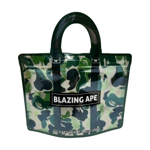 3.5g Handbag Shaped Mylar Bag (50 Count) Blazing Ape Camouflage - HBMB-35-004