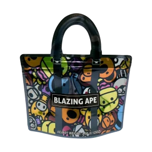 3.5g Handbag Shaped Mylar Bag (50 Count) Blazing Ape Colorful - HBMB-35-005