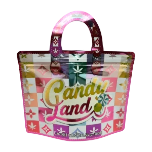 3.5g Handbag Shaped Mylar Bag (50 Count) Candy Land - HBMB-35-009