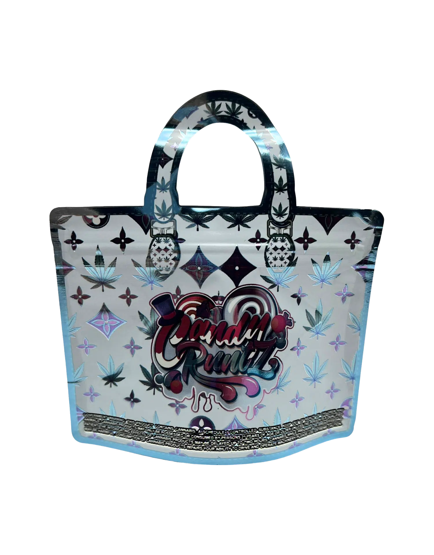 3.5g Handbag Shaped Mylar Bag (50 Count) Candy Runtz - HBMB-35-010 - Image 2
