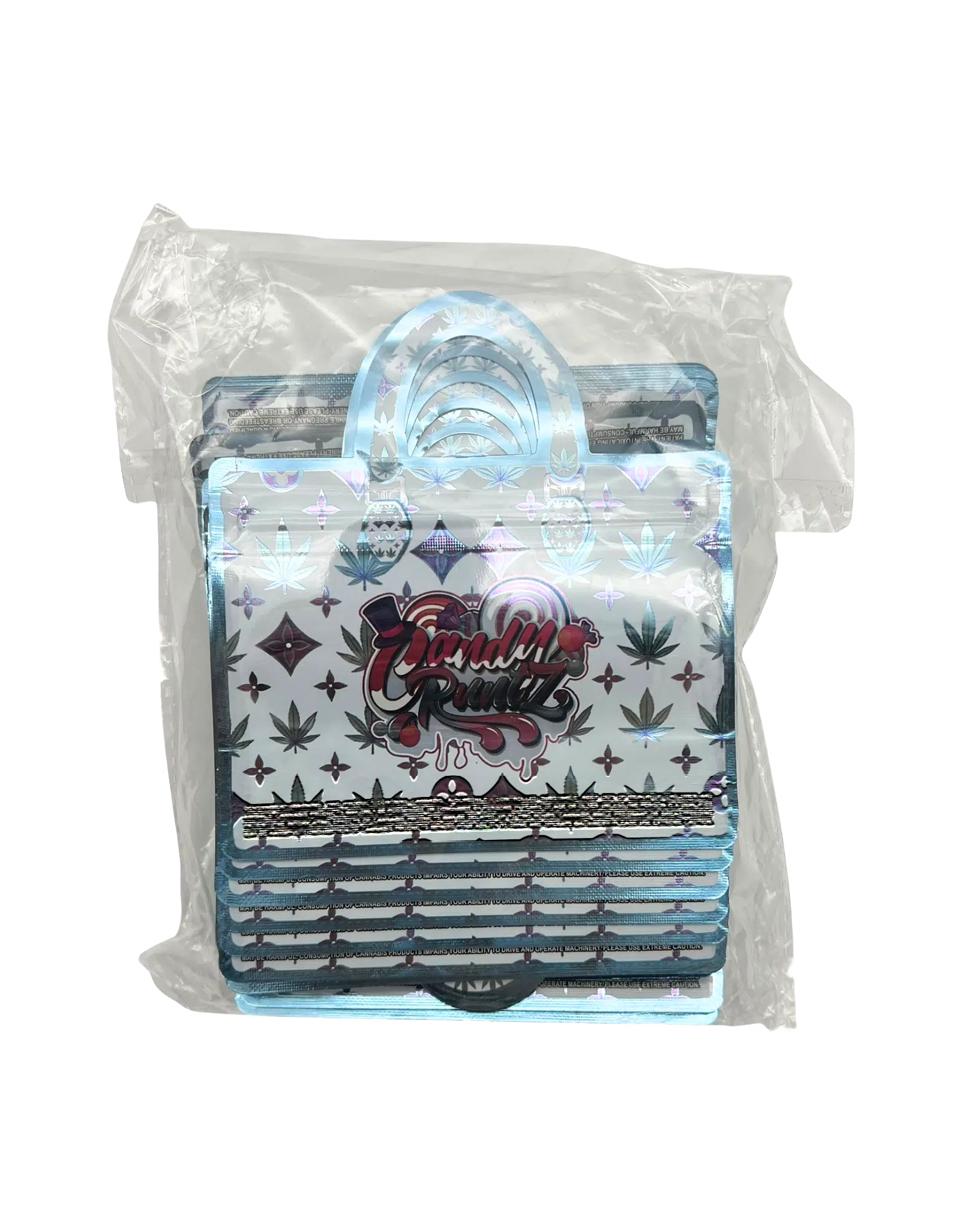 3.5g Handbag Shaped Mylar Bag (50 Count) Candy Runtz - HBMB-35-010 - Image 4
