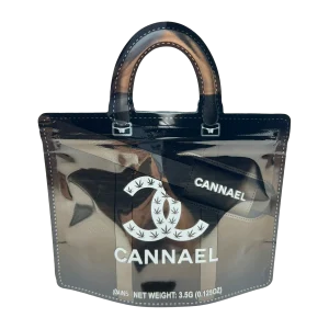 3.5g Handbag Shaped Mylar Bag (50 Count) Cannael Black - HBMB-35-011
