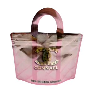 3.5g Handbag Shaped Mylar Bag (50 Count) Cannael Pink - HBMB-35-012