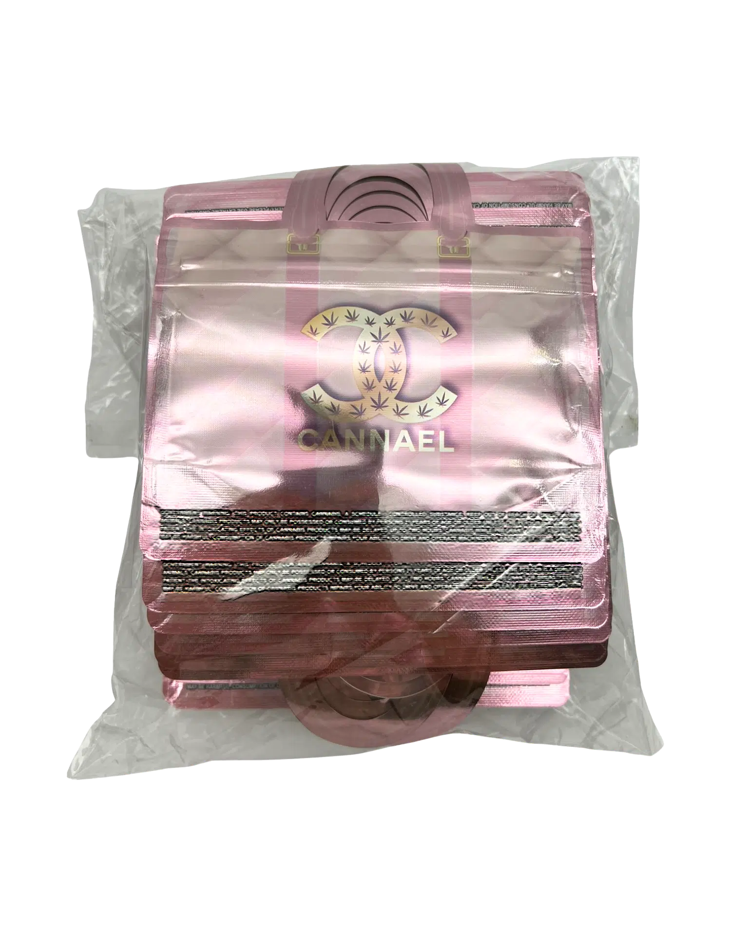 3.5g Handbag Shaped Mylar Bag (50 Count) Cannael Pink - HBMB-35-012 - Image 4